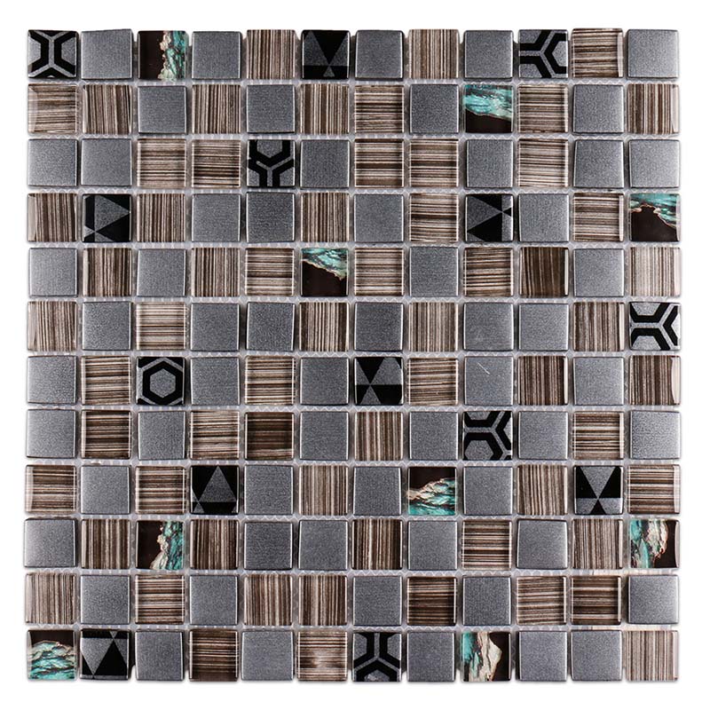 New design grey glass mosaic tiles