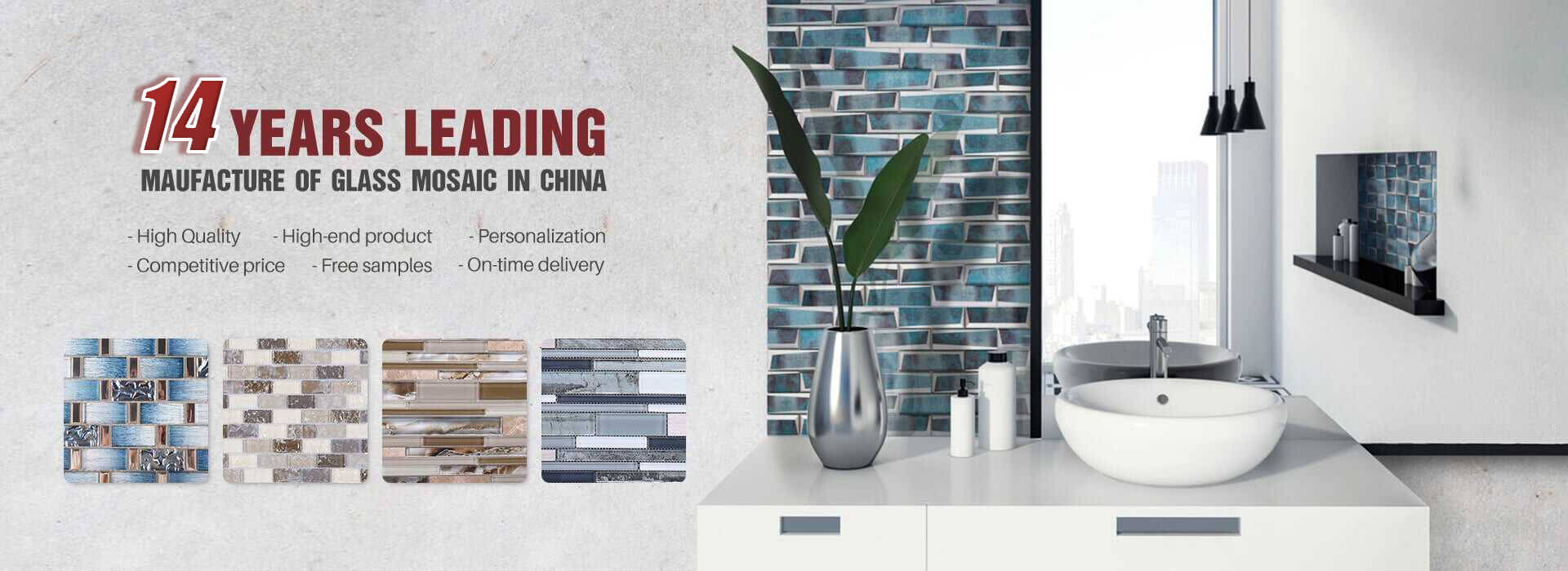 glass mosaic for backsplash