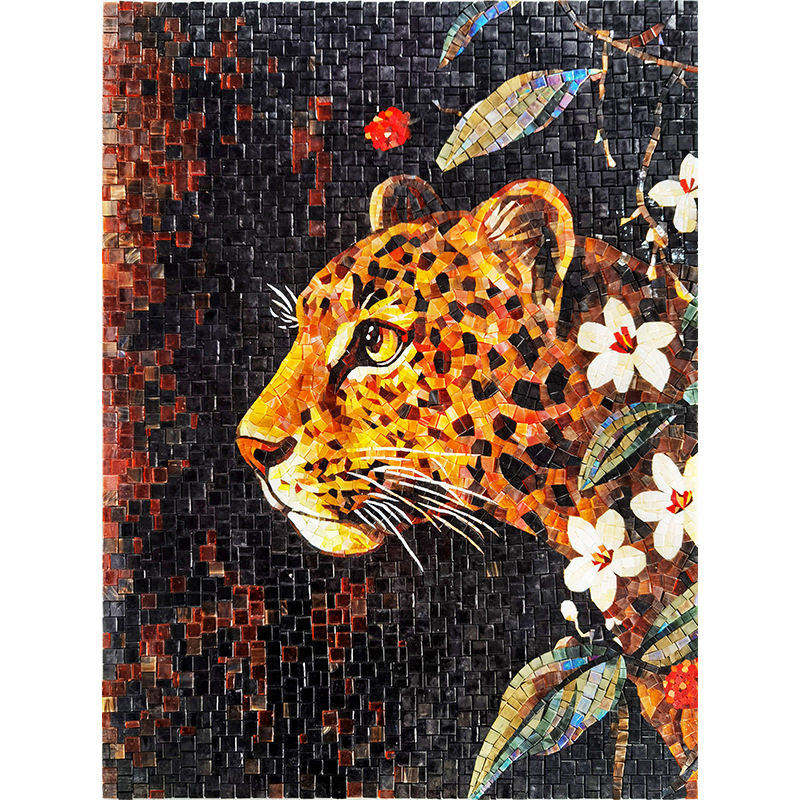 Animals Art Handmade Glass Mosaic Mural
