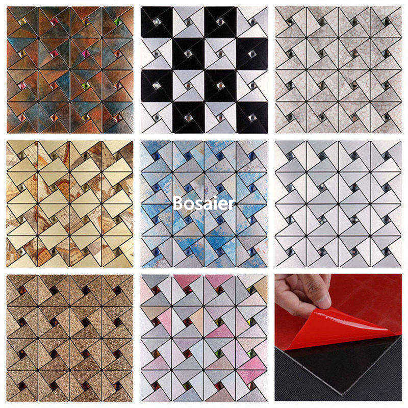 Windmill Shape PVC Peel and Stick Mosaics