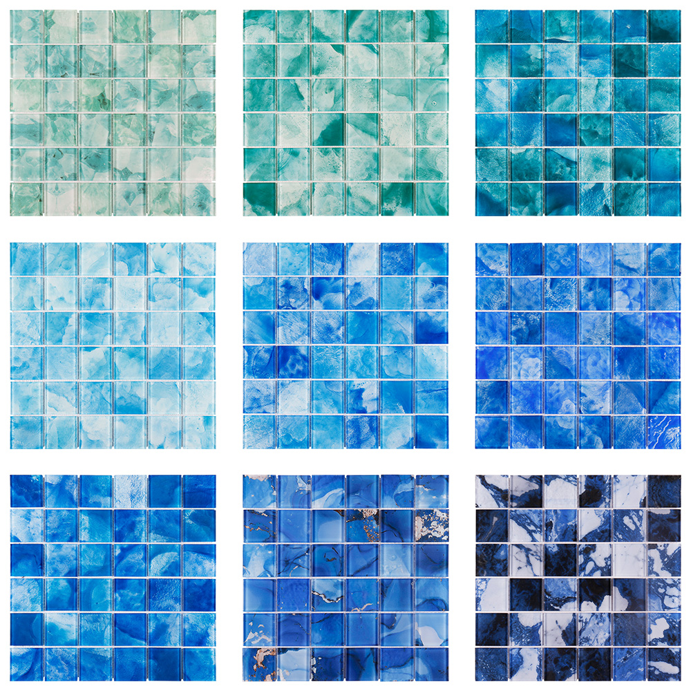 Iridescent Pool Tiles available for wholesale
